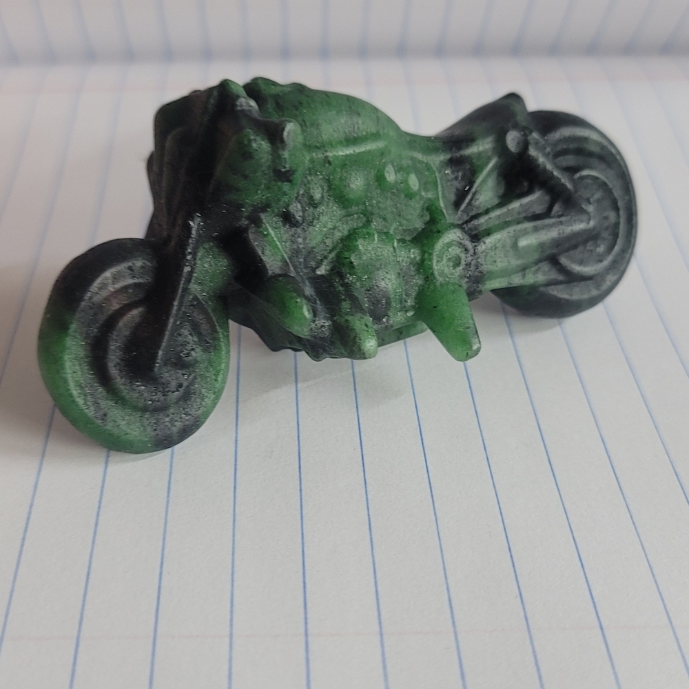 Ruby and zoisite motorcycle